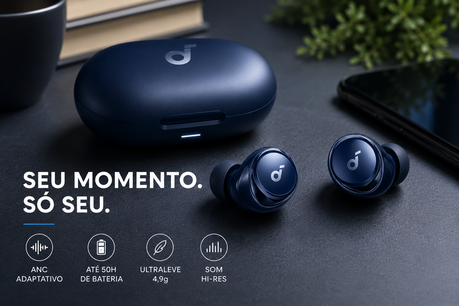 Soundcore Space A40 azul premium